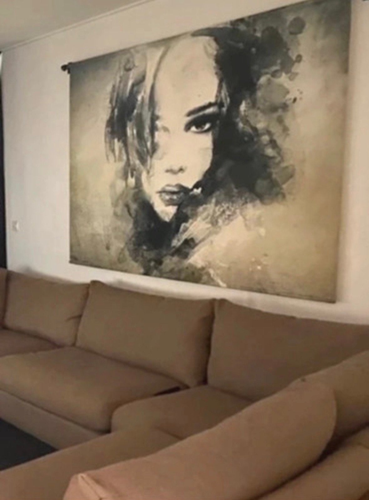 Super gaaf wandkleed! 190x145, Antiek en Kunst, Ophalen