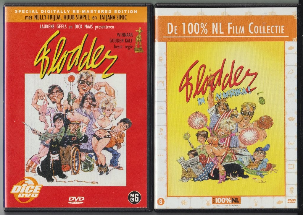 Flodder + Flodder In Amerika! ( Frijda / Stapel / Simic ), Alle leeftijden, Verzenden, Zo goed als nieuw, Komedie