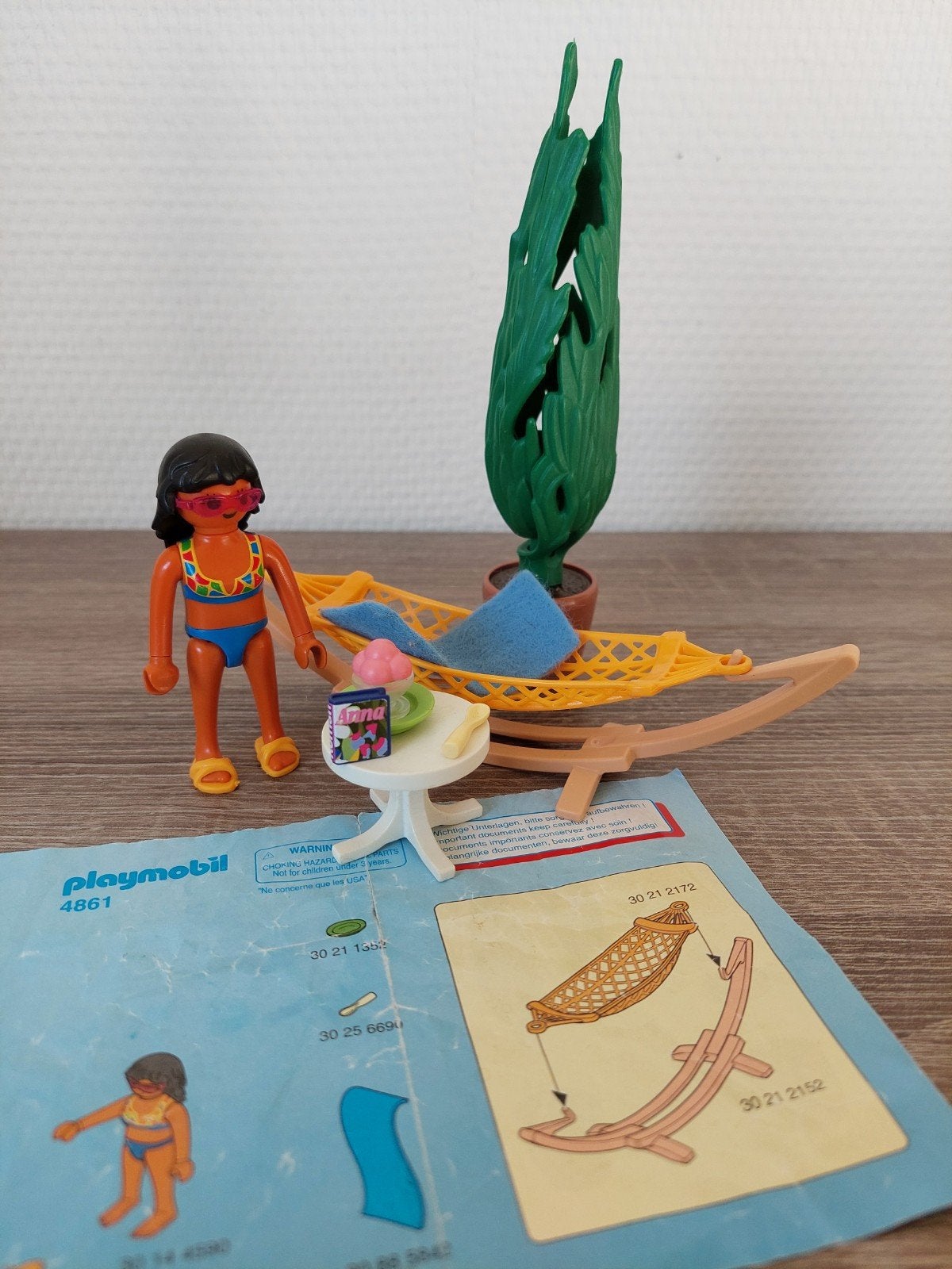 Playmobil Toeriste met Hangmat 4861, Kinderen en Baby's, Gebruikt, Complete set, Ophalen of Verzenden, Summer fun