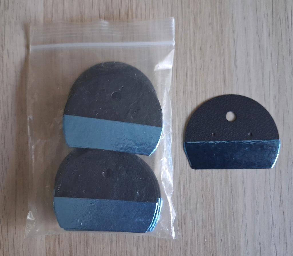 50 Oorbel Displaykaarten - Zwart / Metallic Lichtblauw, Ophalen of Verzenden, Nieuw, Overige typen