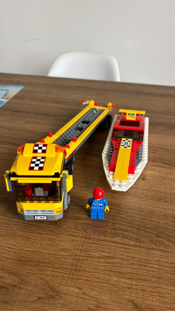 LEGO City Powerboot Transporter (4643) - Complete set, City, Lego, Ophalen of Verzenden, Zo goed als nieuw