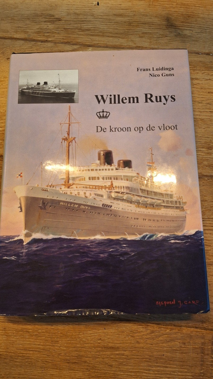 Willem Ruys: De kroon op de vloot - Boek over scheepvaart, Ophalen, Zo goed als nieuw, Frans Luidinga, Nico Guns, Boot