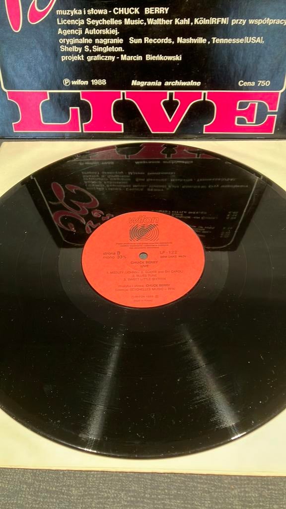 Chuck Berry.  Live, Ophalen of Verzenden, Zo goed als nieuw, 12 inch, Rock-'n-Roll