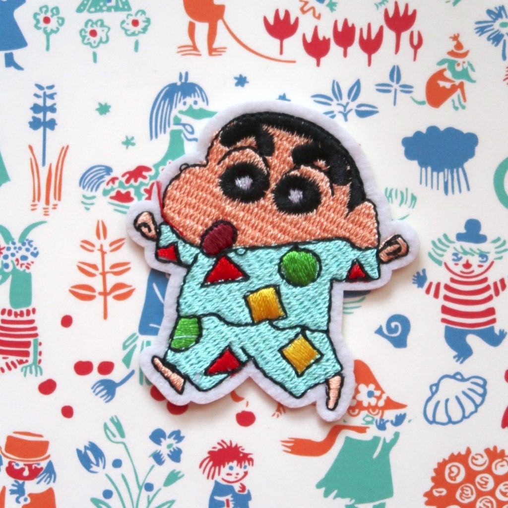 Crayon Shin Chan opstrijkplaatje patch badge embleem appliqu, Verzenden, Nieuw, Overige applicaties