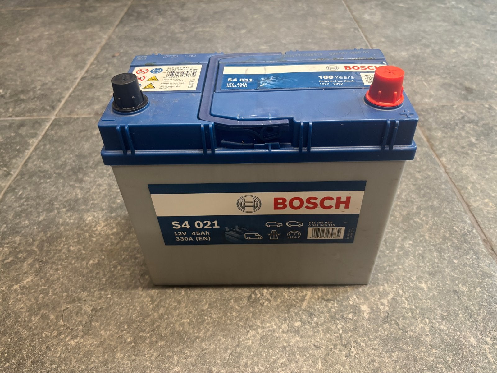 Bosch S4 12V 45Ah 330A Accu - amper gebruikt, Nieuw, Universele onderdelen