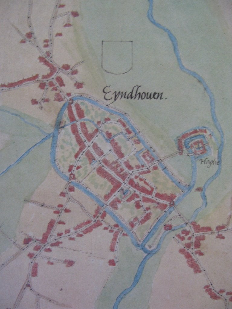 facsimile plattegrond Eindhoven Jacob van Deventer 1560/1982, Gelezen, Voor 1800, Ophalen of Verzenden, Landkaart