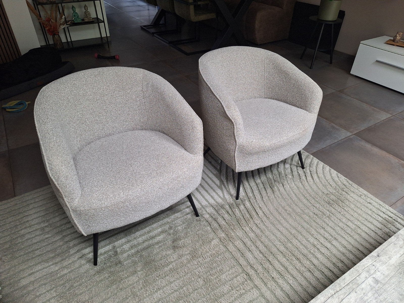 Twee Leen Bakker Carlton fauteuils - Zo goed als nieuw, Ophalen, Modern, Comfortabel, 75 tot 100 cm, Zo goed als nieuw
