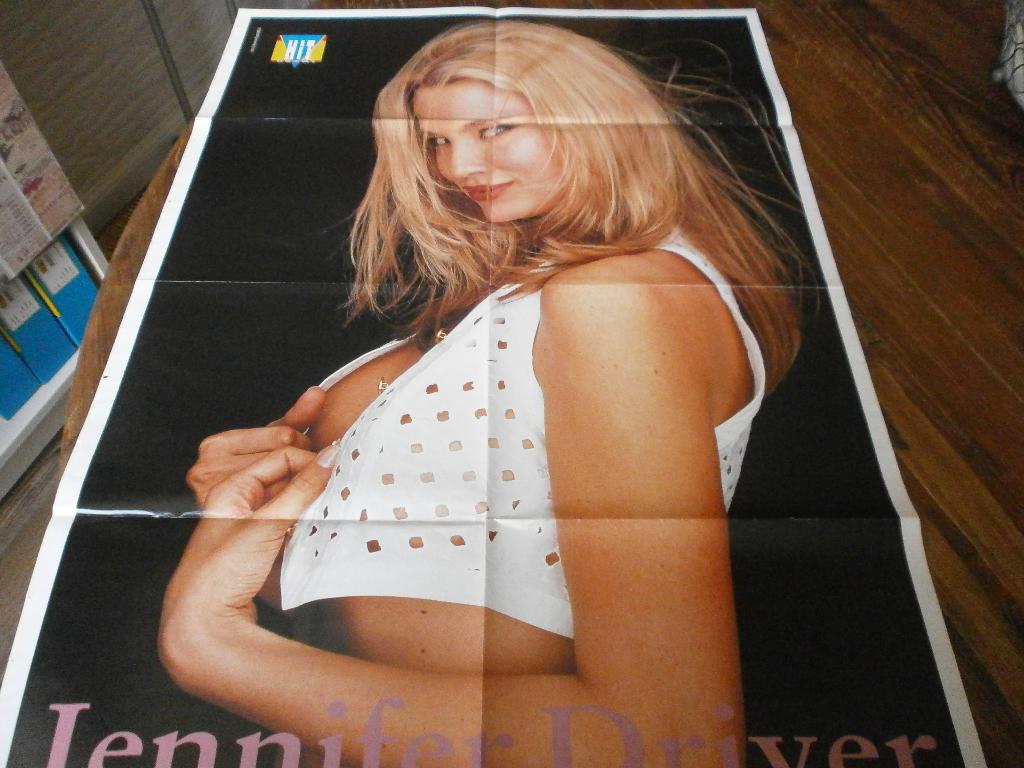 leuke xl Hitkrant poster Jennifer Driver., Verzenden, Zo goed als nieuw, A1 t/m A3, Film en Tv