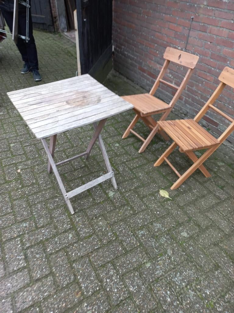 Buitenset teakhout, Tuin en Terras, Tuinsets en Loungesets, Ophalen