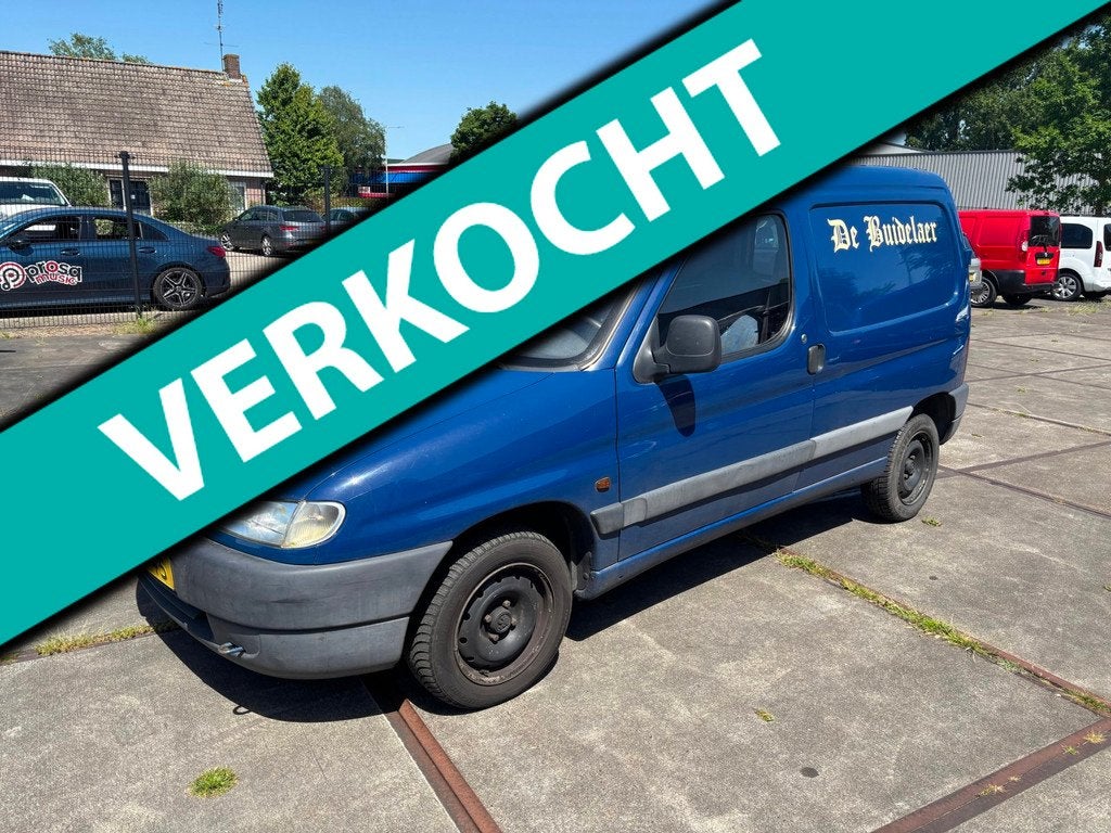 Peugeot Partner 170C 1.4, Zwart, 4 cilinders, Blauw, 524 kg