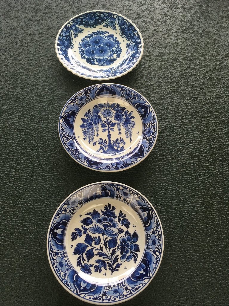 Delft blauwe kleine bordjes !!!, Ophalen of Verzenden