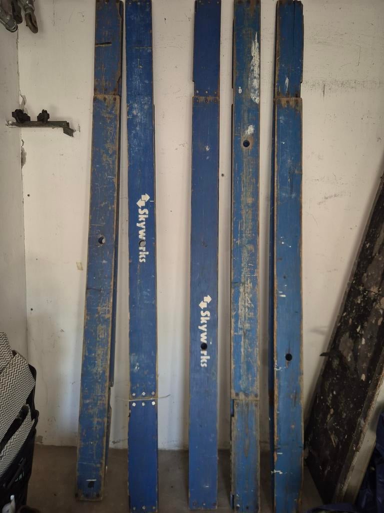 5x kantplanken set aluminium rolsteiger 245cm breed, Ophalen of Verzenden, Gebruikt, Rolsteiger of Kamersteiger, Minder dan 2 meter