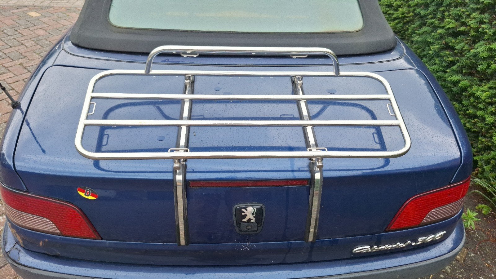 ZGAN RVS Bagagerek Peugeot 306 Cabriolet, Auto diversen, Dakkoffers, Ophalen, Zo goed als nieuw