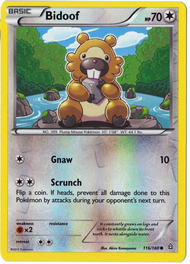 Primal Clash,  Bidoof [reverse] 116/160, Verzenden, Nieuw, Losse kaart