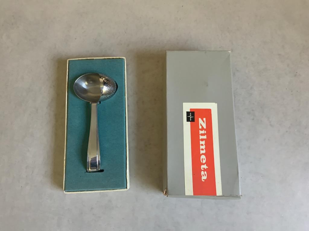 Vintage Zilmeta Gero theezeefje in originele verpakking, Antiek en Kunst, Ophalen of Verzenden