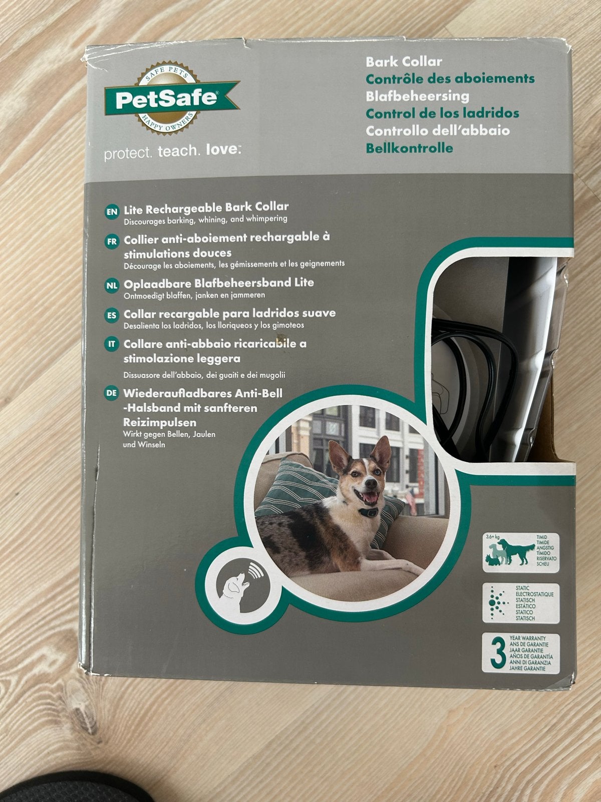 Petsafe blafbeheersing met statische stimulatie, Ophalen
