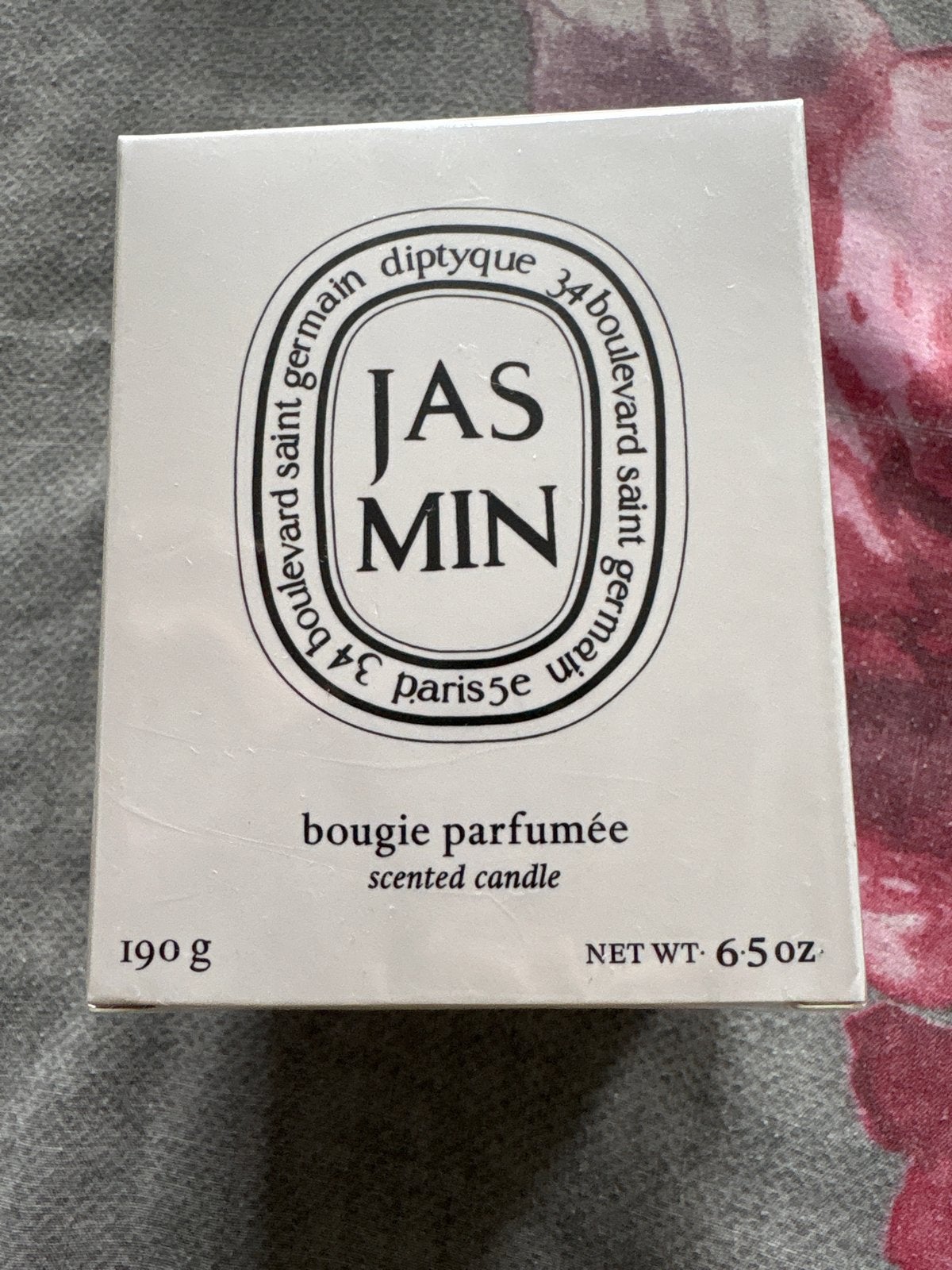 Diptyque Jasmin geurkaars - 190g, Ophalen of Verzenden, Kaars, Wit, Overige merken