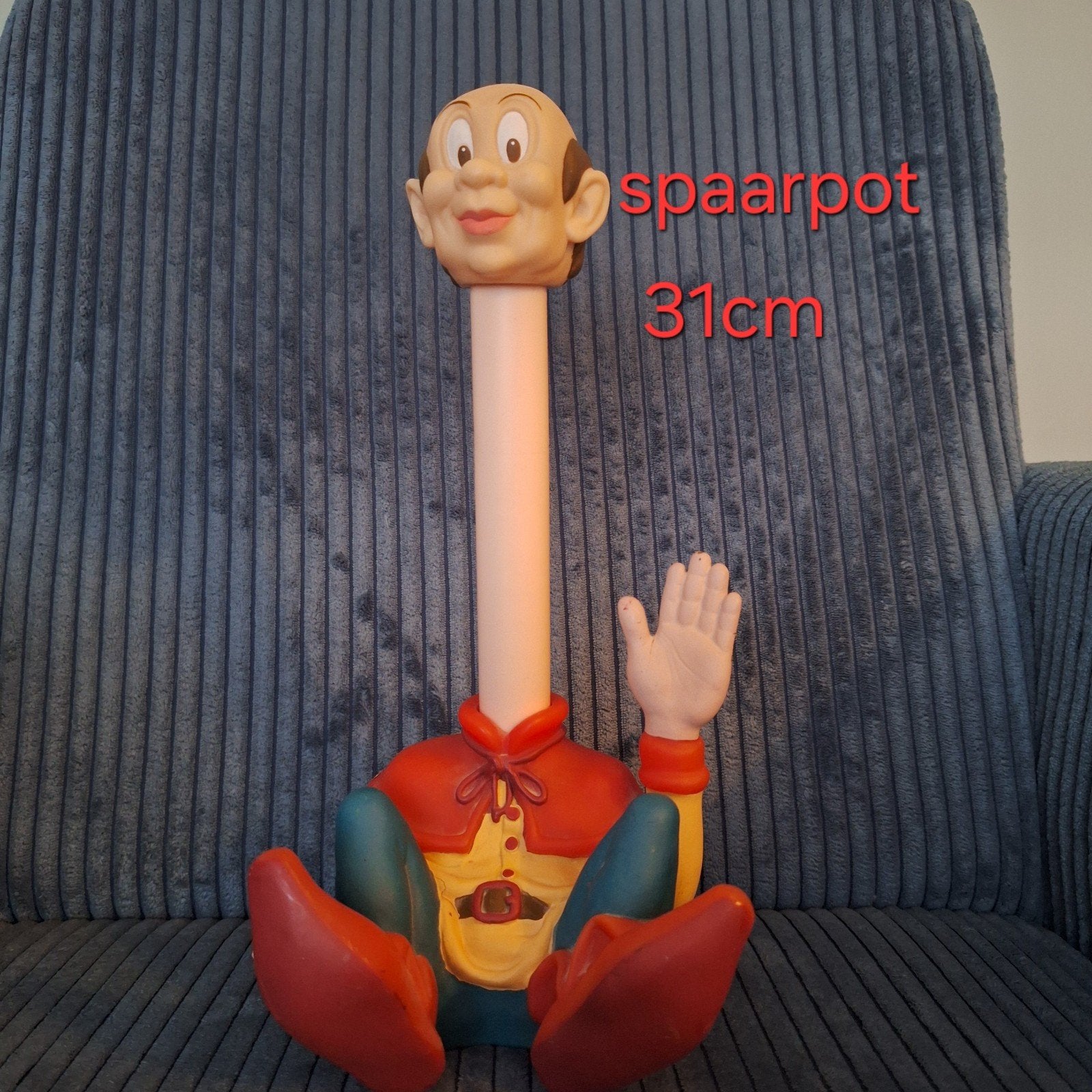 Kunststof spaarpot Lange Jan - 31cm, Ophalen