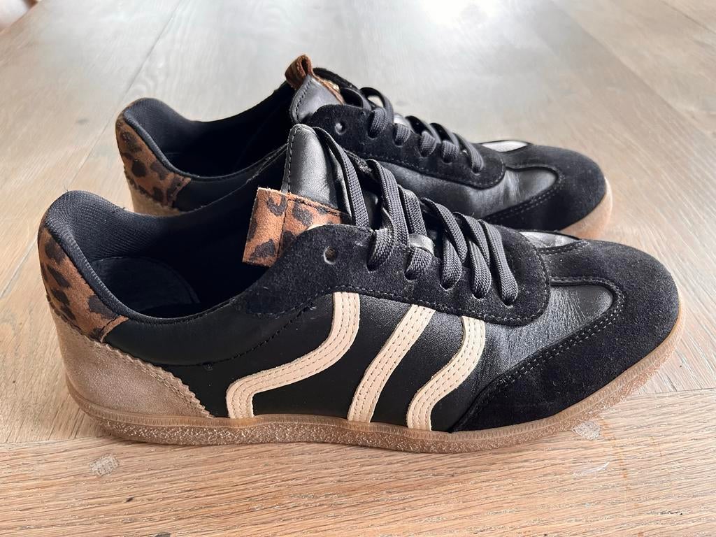 No Stress Manfield sneakers met luipaardprint maat 39, Zwart, Ophalen of Verzenden, Sneakers of Gympen, Zo goed als nieuw