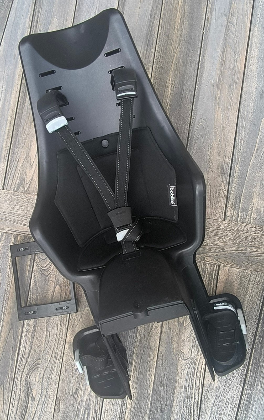 Bobike Exclusive Tour Fietsstoeltje Achter - Zwart, Achterzitje, 9 t/m 18 kg, Ophalen of Verzenden, Bobike