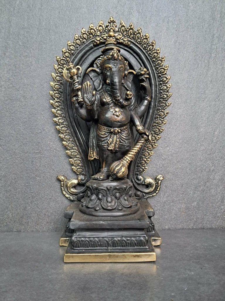 Bronzen beeld van Ganesh/Ganapati/India/Azië, Huis en Inrichting, Woonaccessoires | Boeddhabeelden, Nieuw, Ophalen of Verzenden