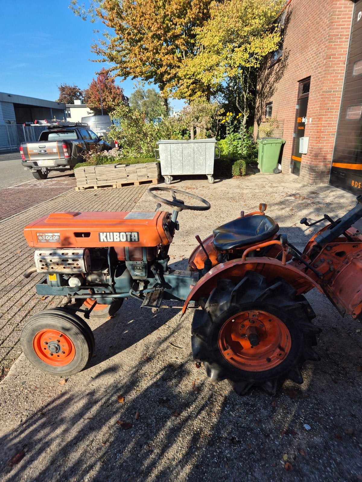 Kubota B5000E compact tractor met frees, Ophalen, Gebruikt