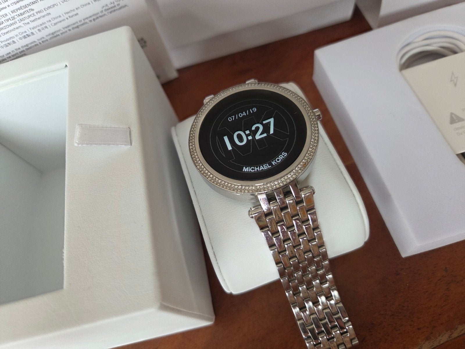 Michael Kors Access Smartwatch - Zilverkleurig, Michael Kors, Ophalen of Verzenden, Zo goed als nieuw, Waterdicht
