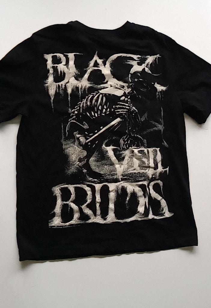 Black Veil Brides leuk t shirt MAAT M en L met  backprint, Verzenden, Nieuw, Kleding