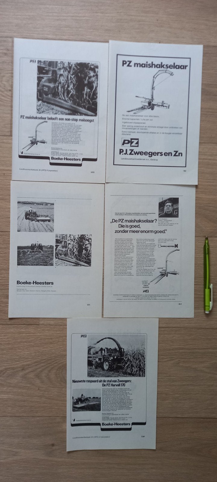 E: PZ 3: PZ maishakselaar advertenties., Ophalen of Verzenden, 1920 tot 1940, Knipsel(s)