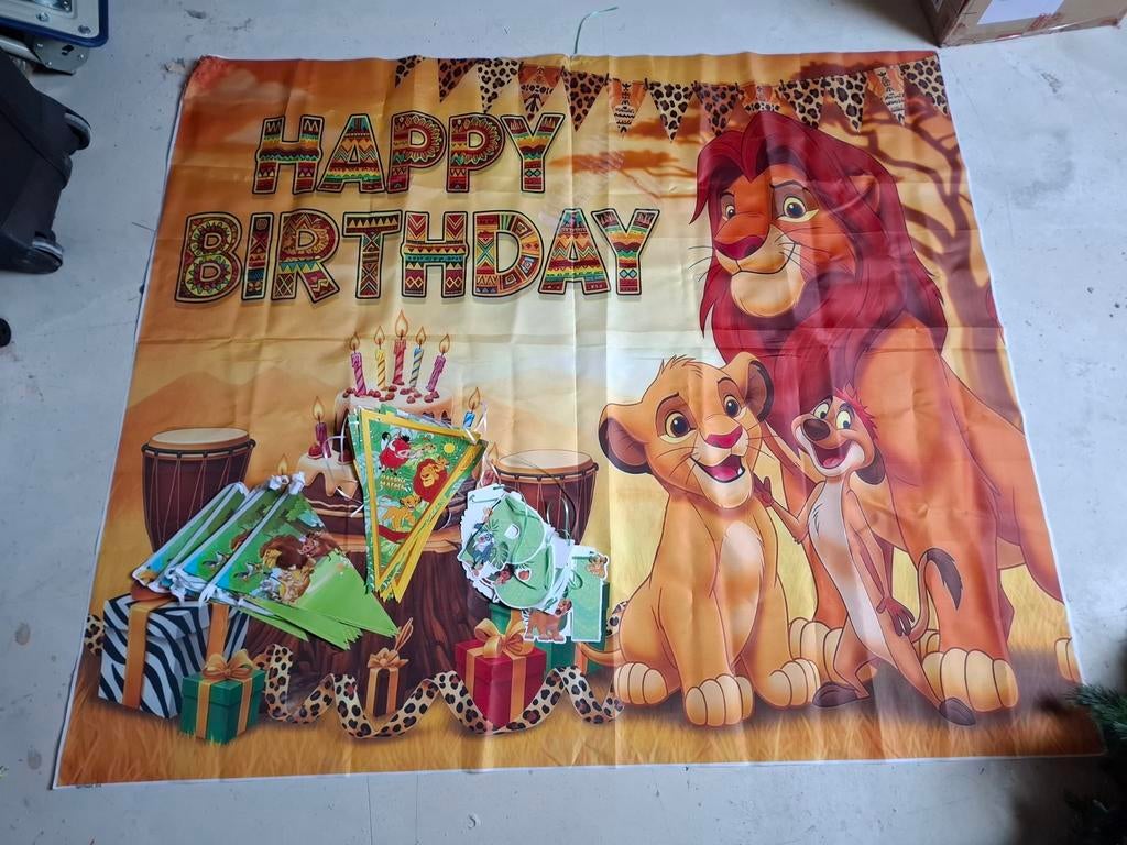 Lionking versiering, Verzamelen, Disney, Ophalen of Verzenden, Winnie de Poeh of vrienden, Zo goed als nieuw, Beeldje of Figuurtje
