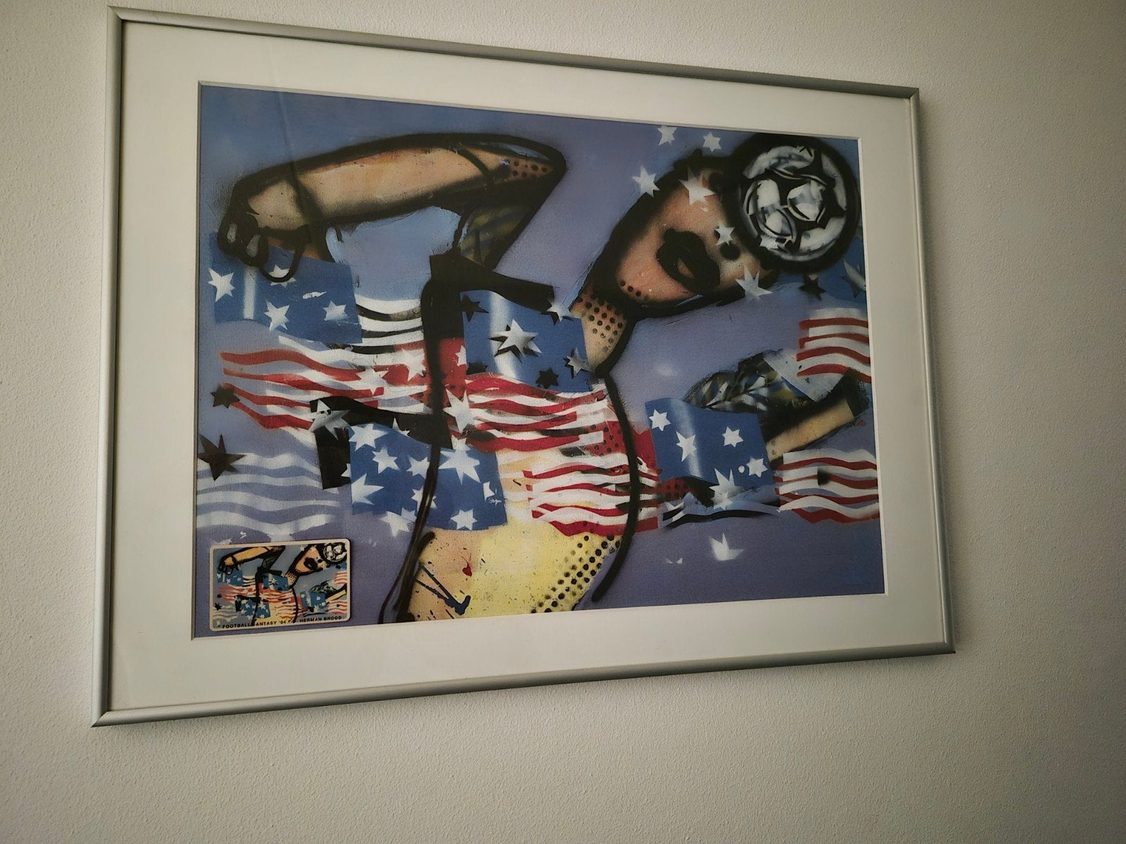 Herman Brood WK '94 met originele PTT telefoonkaart, Antiek en Kunst, Ophalen