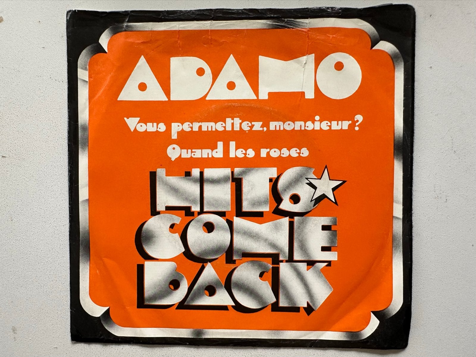 Adamo - Vous permettez, monsieur? / Quand les roses (Vinyl), Gebruikt, Overige genres, 7 inch, Ophalen of Verzenden