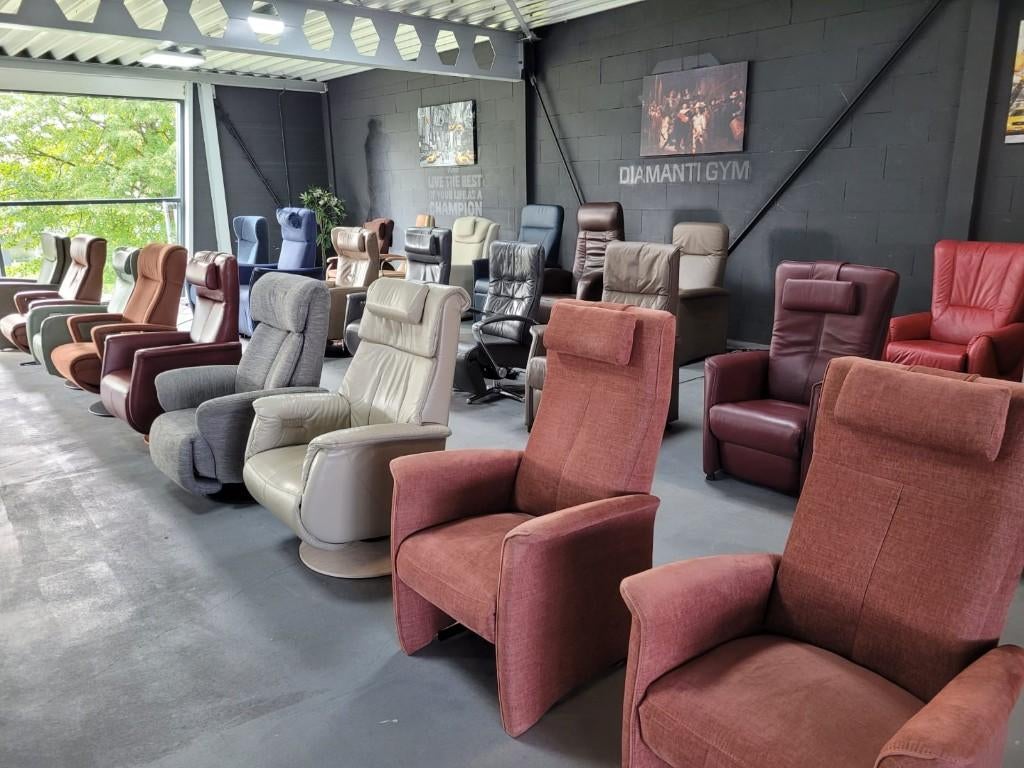 Staopstoel Collectie Staopstoeloutlet, Huis en Inrichting, Fauteuils, Minder dan 50 cm, Minder dan 75 cm, Zo goed als nieuw, Leer