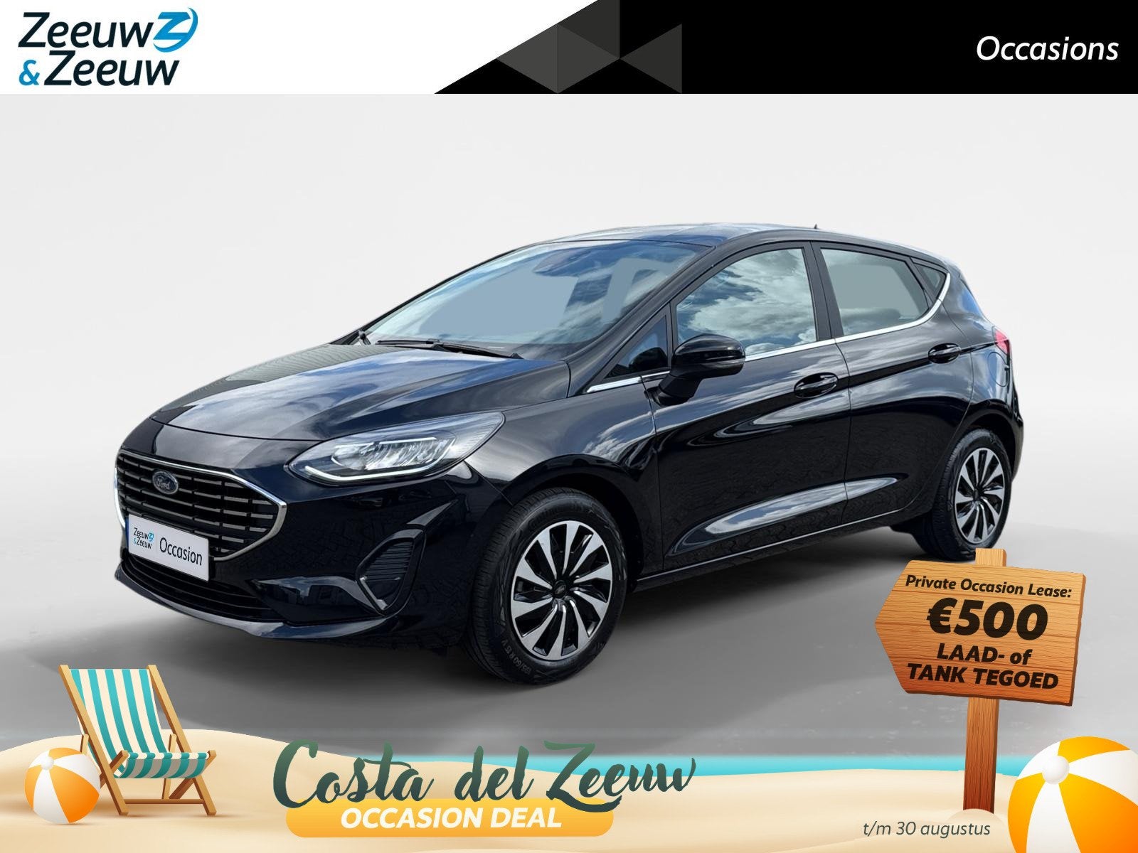 Ford Fiesta 1.0 EcoBoost Hybrid Titanium | NL auto | Dealer, Auto's, Ford, 12 maanden, Gebruikt, Origineel Nederlands, Bedrijf