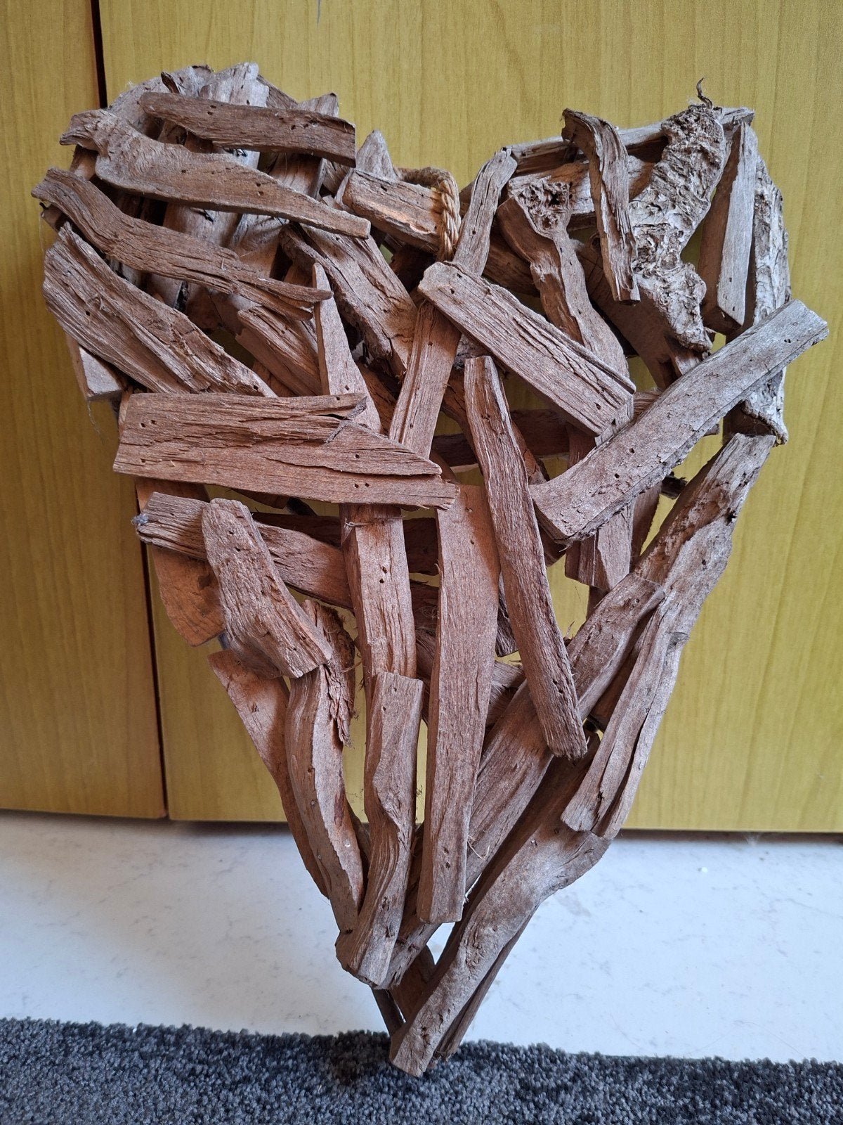 Houten hart decoratie van drijfhout, Hout, Ophalen of Verzenden, Bruin, Landelijk