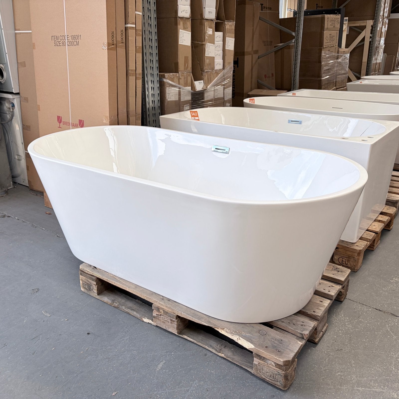 Vrijstaand Bad 180 cm Luxe Ligbad Direct Mee nr382, Huis en Inrichting, Badkamer | Complete badkamers, Ophalen of Verzenden, Nieuw