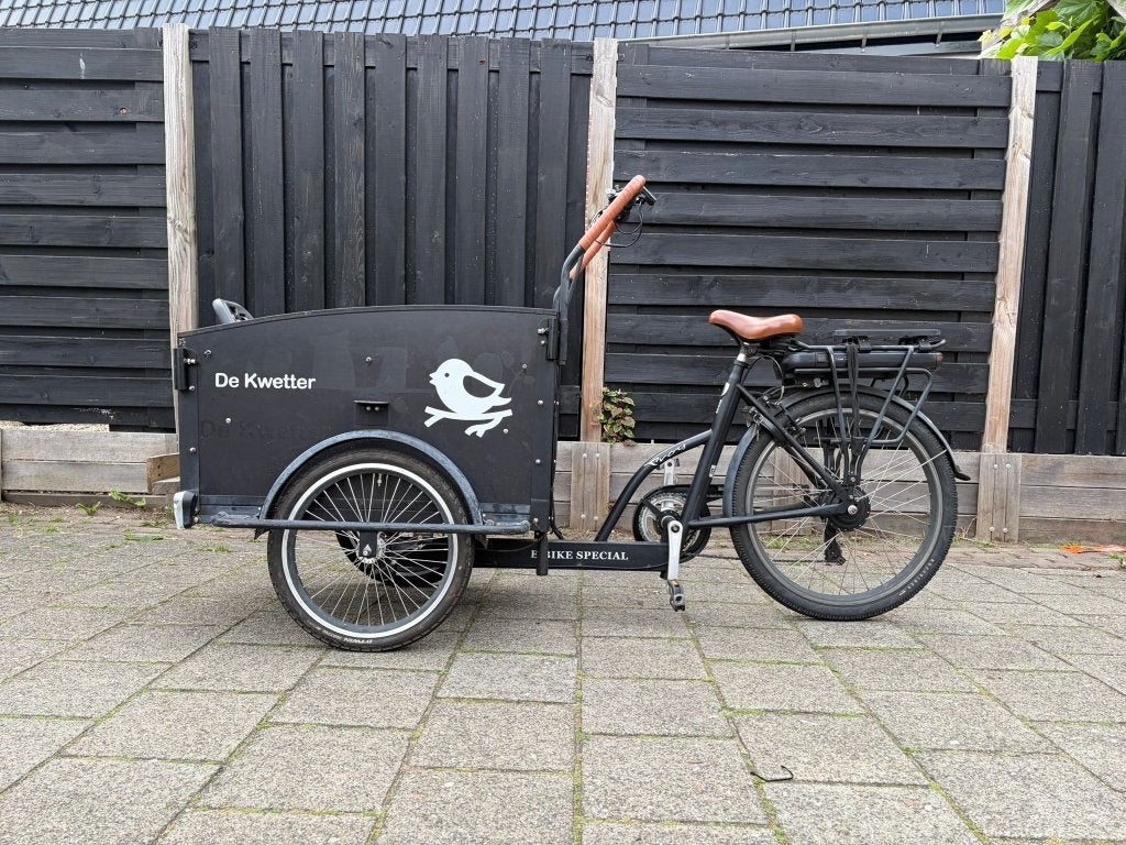 Vogue Troy Elektrische Bakfiets |  2 accu's | 5.100 km, 4 kinderen of meer, Gebruikt, Elektrisch, Trommelrem
