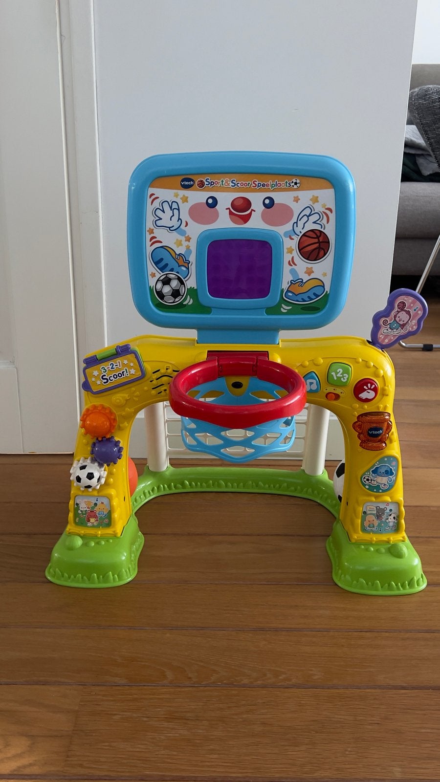 VTech Sport & Scoot Speelplaats - Voetbal en Basketbal, Ophalen, Zo goed als nieuw, Overige typen, Met licht