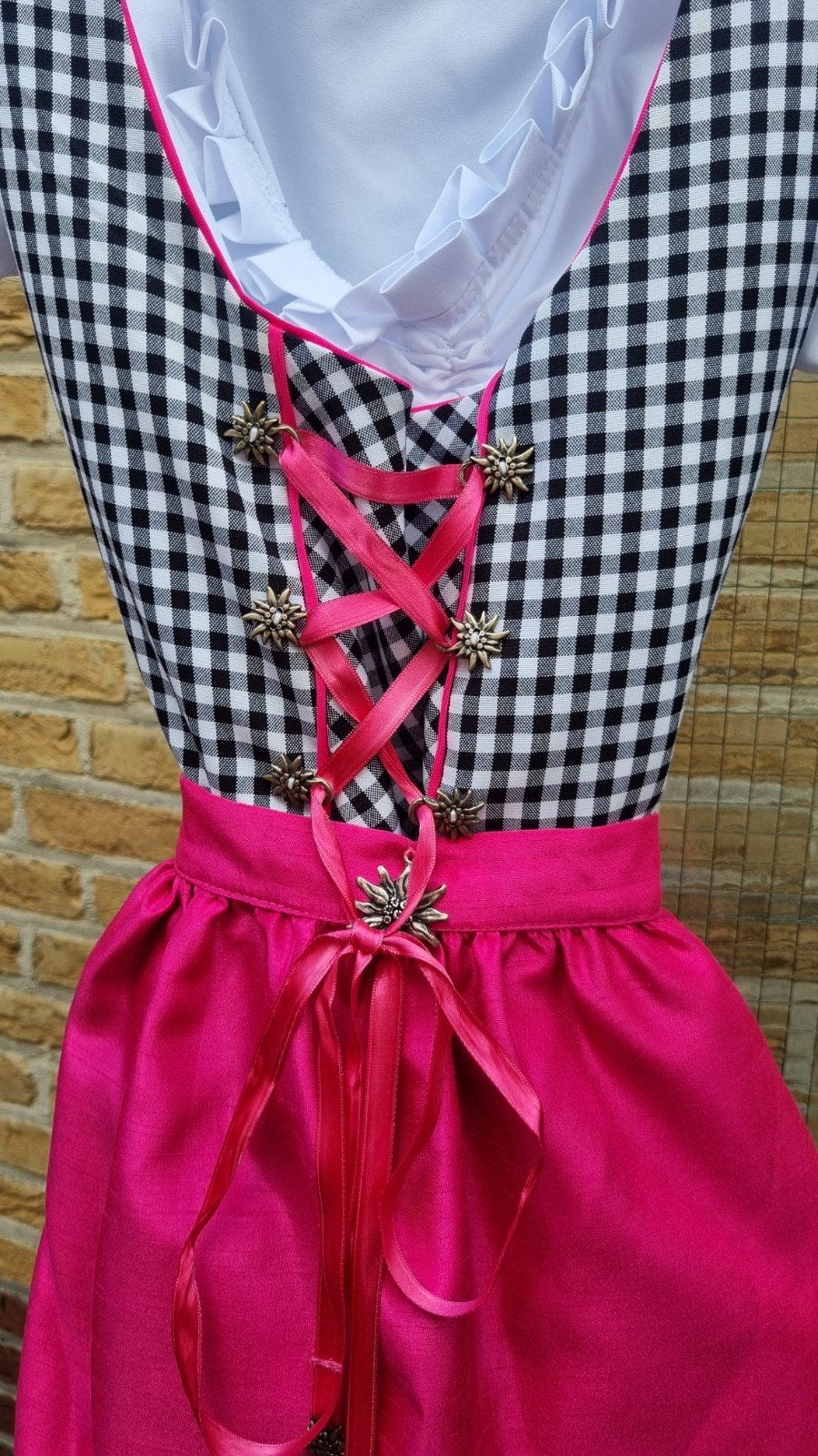 Dirndl jurk met schort en blouse - Oktoberfest, Maat 38/40 (M), Ophalen of Verzenden, Kleding, Overige thema's
