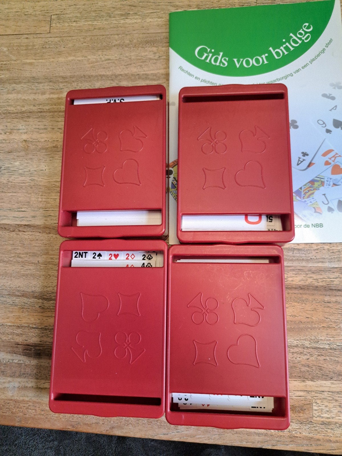 Bridge spel met instructieboekje, Ophalen of Verzenden, Gebruikt, Overige typen