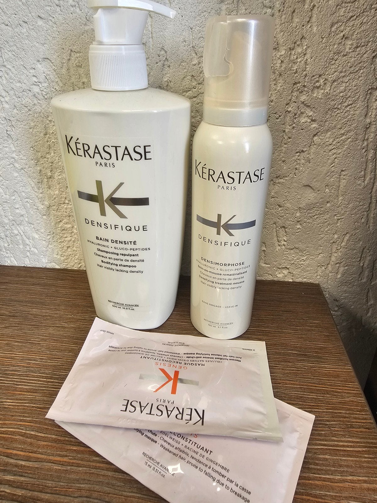Kérastase Densifique Shampoo, Mousse & Masker Set, Ophalen of Verzenden, Nieuw, Shampoo of Conditioner