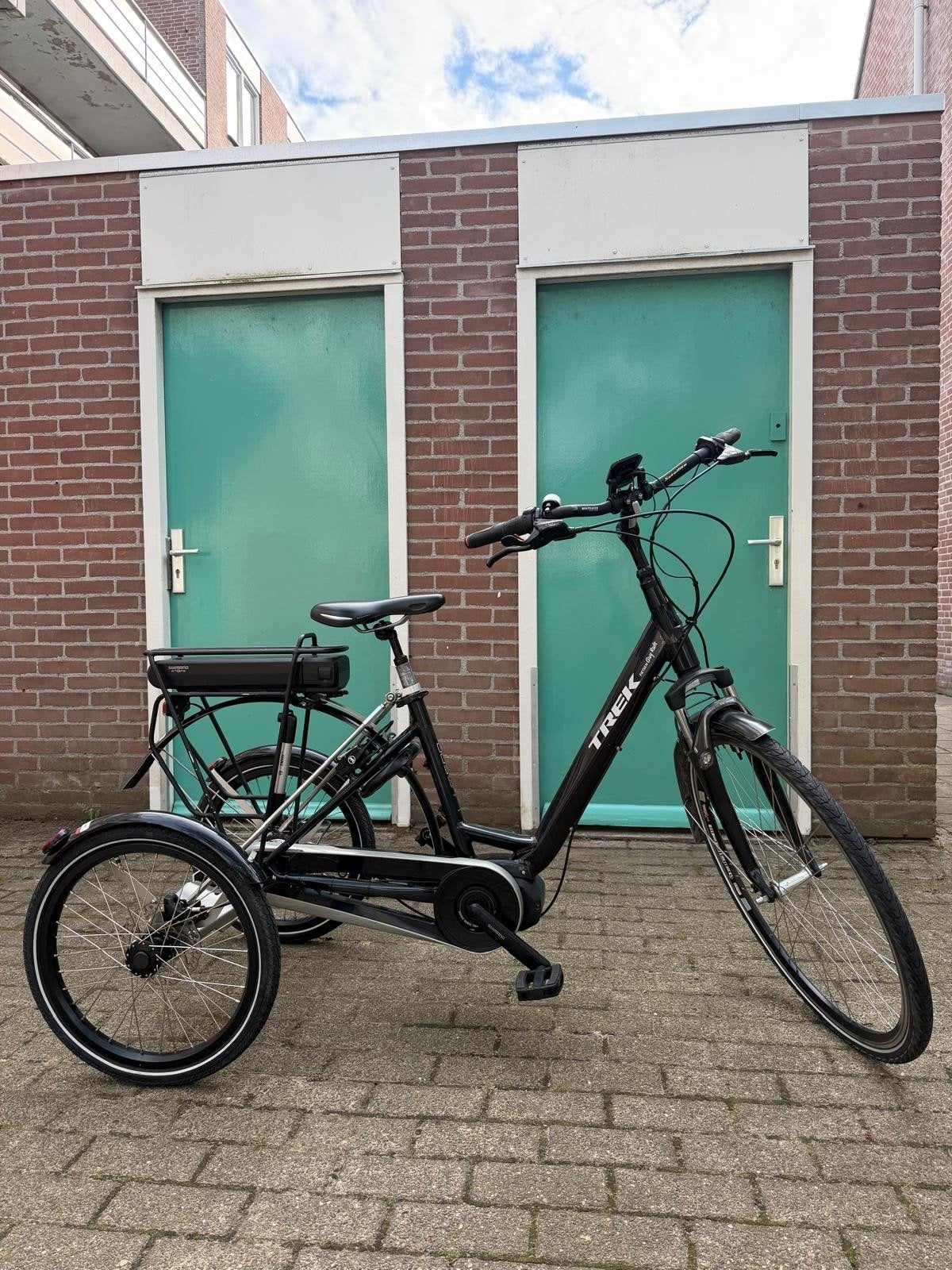 Trek elektrische fiets met Tworby driewieler conversie, Fietsen en Brommers, Ophalen