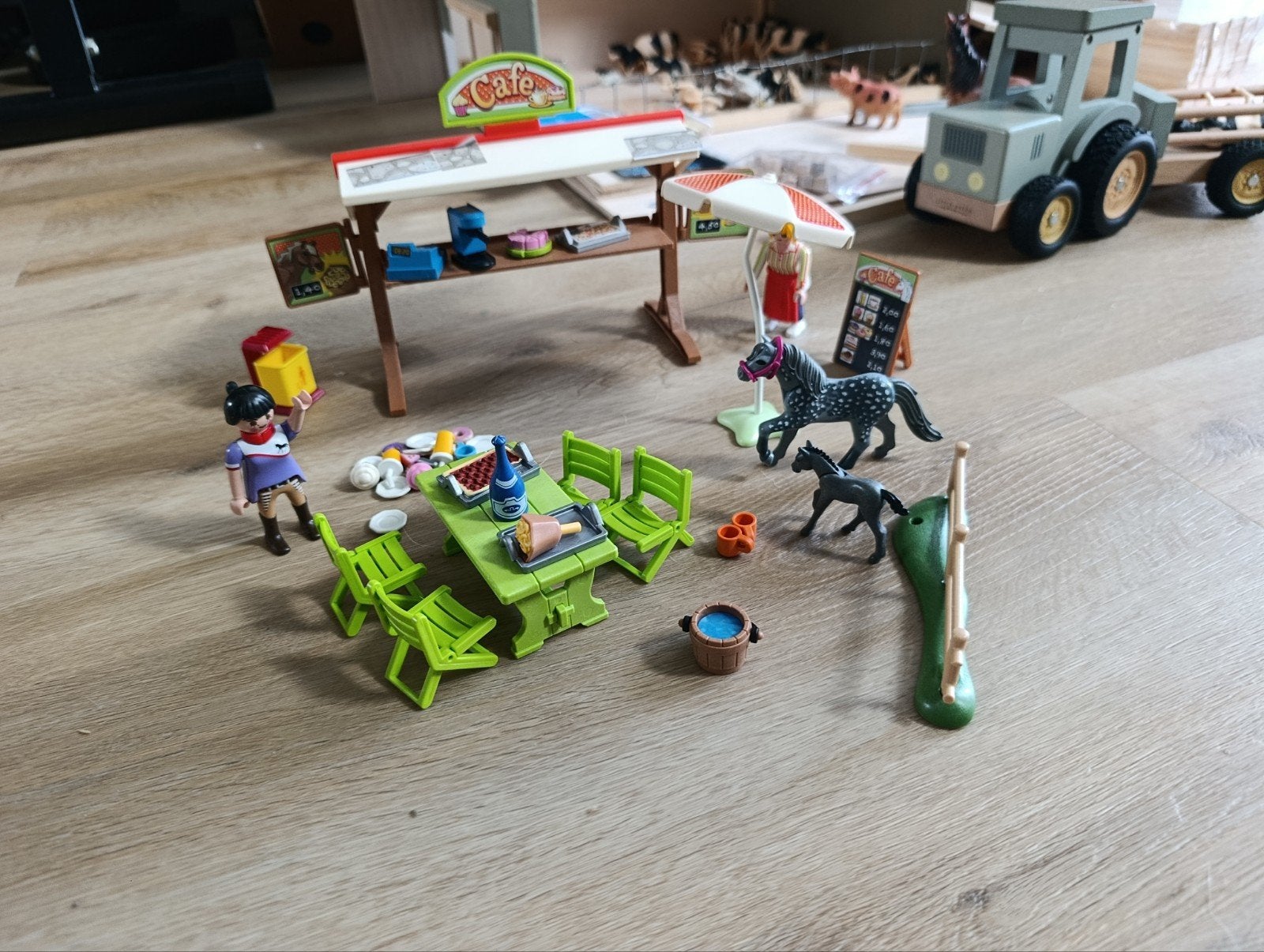 playmobil marktkraam, Kinderen en Baby's, Ophalen of Verzenden, Zo goed als nieuw, Complete set