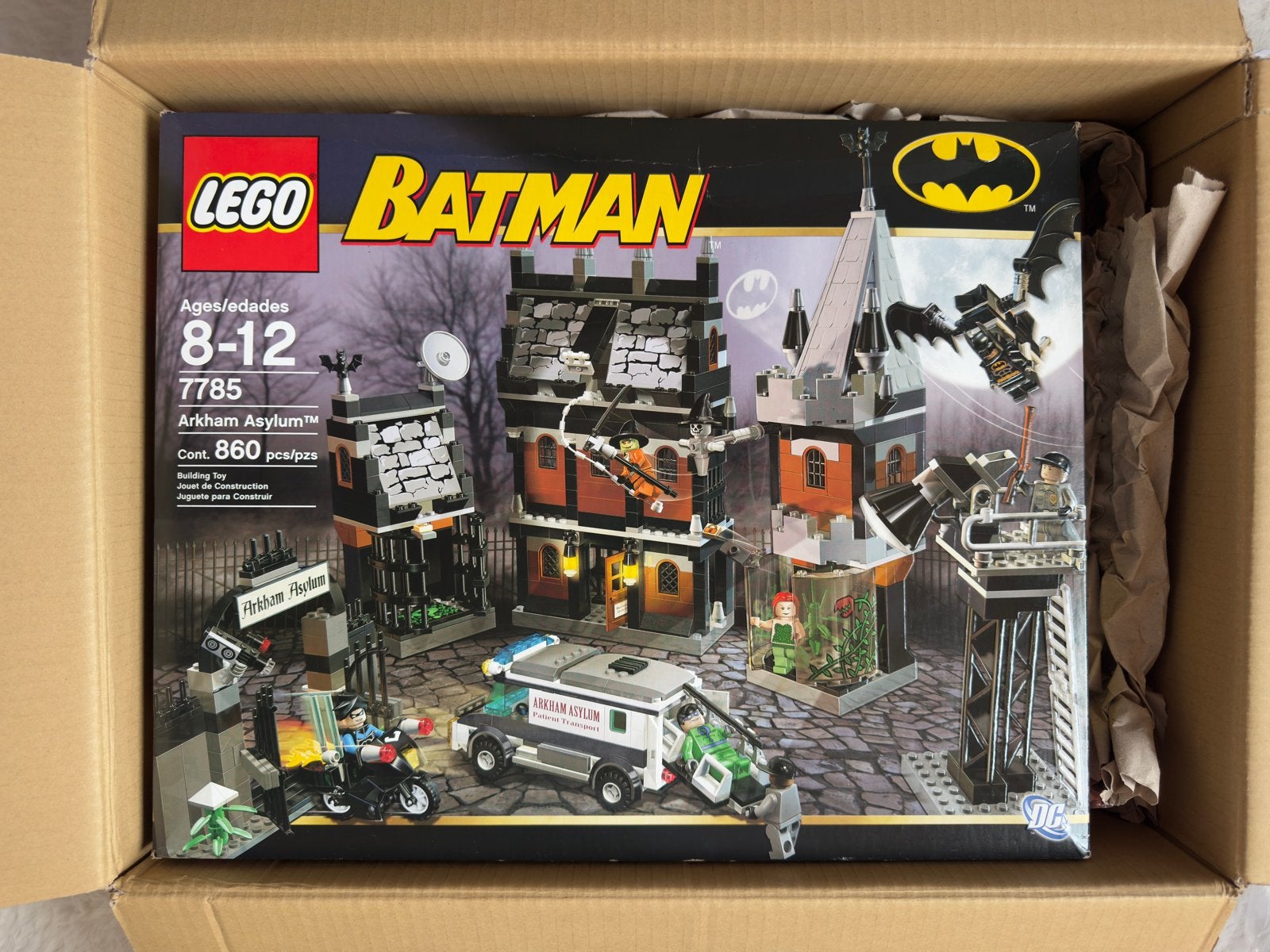 LEGO Batman 7785 Arkham Asylum NIEUW (EXTREEM ZELDZAAM), Lego, Nieuw, Ophalen of Verzenden, Complete set