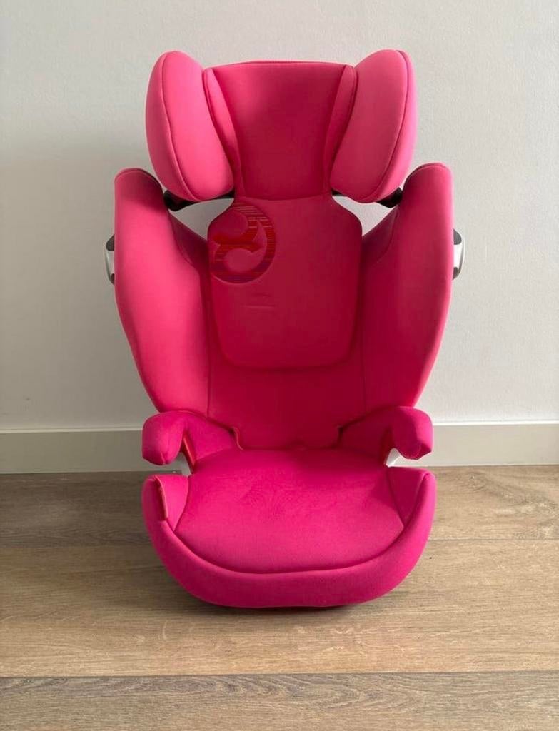 Cybex Gold Solution M-Fix autostoel roze, Autogordel of Isofix, 15 t/m 36 kg, Verstelbare rugleuning, Zo goed als nieuw