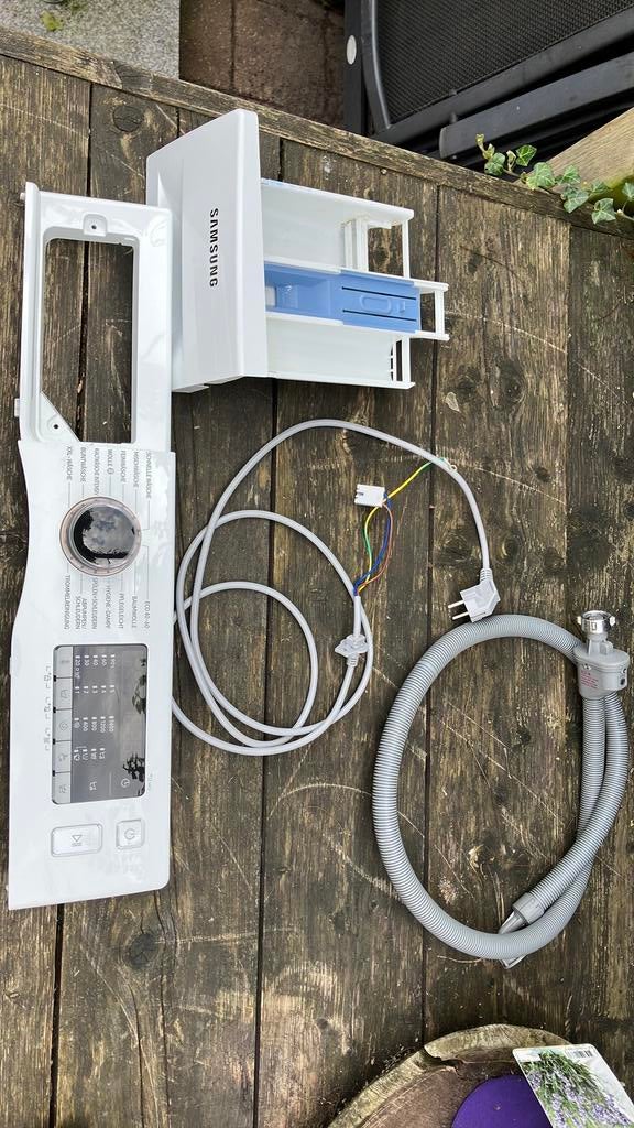 wasmachine onderdelen samsung WW90TA049AE EcoBubble, Ophalen of Verzenden, Zo goed als nieuw, Voorlader, 85 tot 90 cm