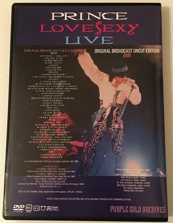 Prince - Lovesexy Live (Broadcast Edition) Uncut+Bonus DVD, Live-album, Speciale editie, Nieuw in verpakking, Verzenden