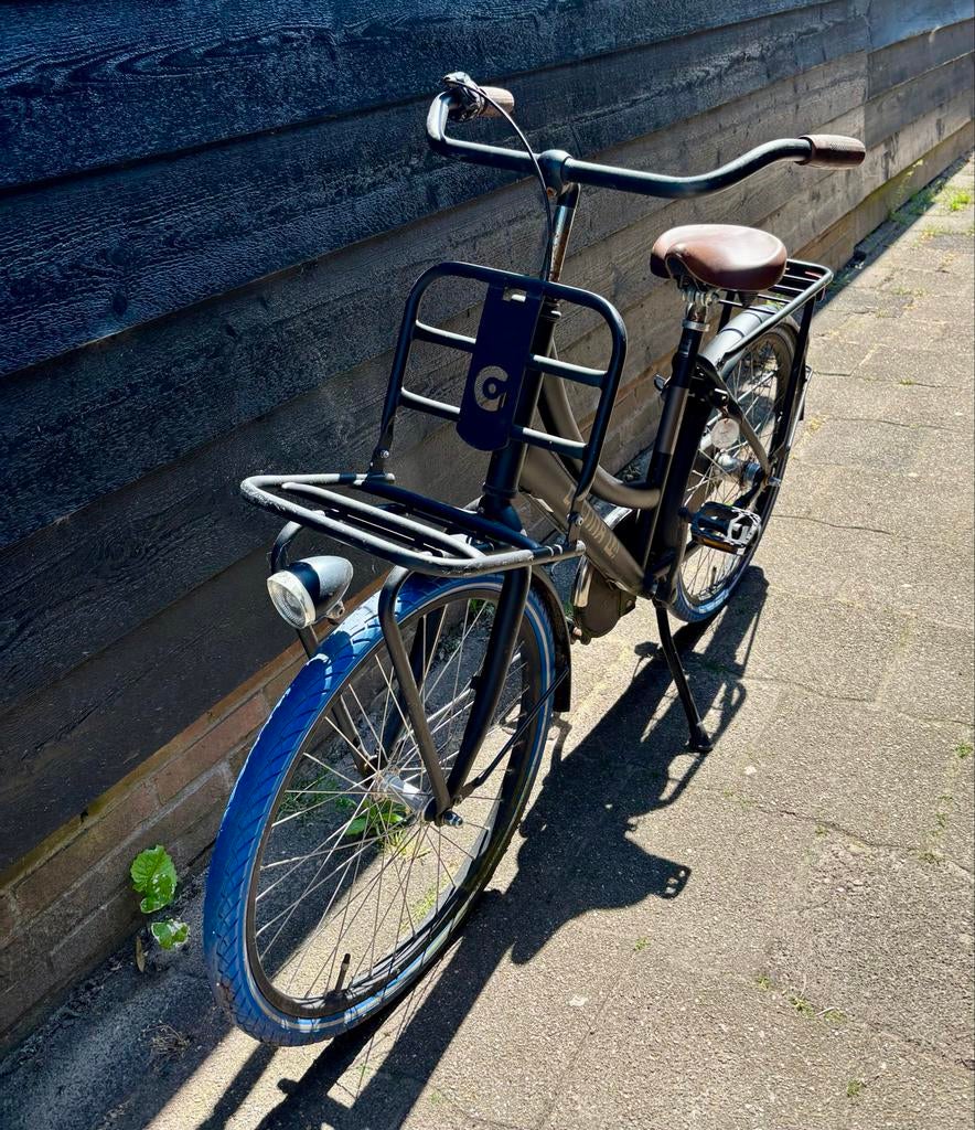 Zwarte Cortina U4 Transportfiets - 24 inch, Fietsen en Brommers, Fietsen | Dames | Damesfietsen, Terugtraprem, Gebruikt, Versnellingen