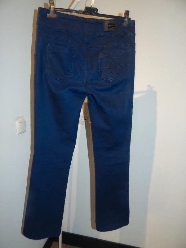 joseph ribkoff jeans look broek donker blauw merk stiksel 12, Maat 38/40 (M), Joseph Ribkoff, Lang, Gedragen