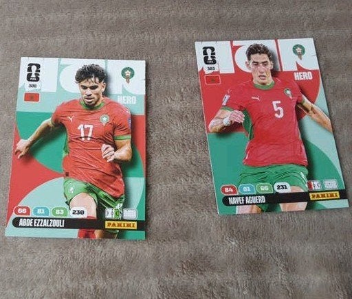 wk kaarten 2026 panini  Marokko, Ophalen of Verzenden, Gebruikt, Plaatje